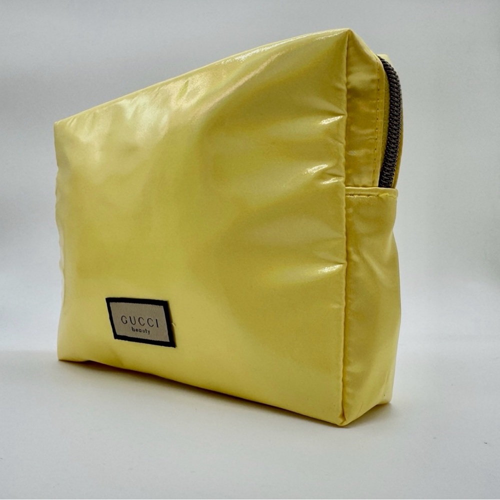 Gucci Flora Vibrant Yellow Makeup Bag Toiletry Pouch GWP - Picture 3 of 12